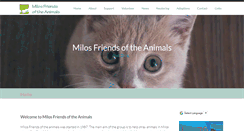 Desktop Screenshot of milos-friendsoftheanimals.com