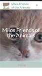 Mobile Screenshot of milos-friendsoftheanimals.com